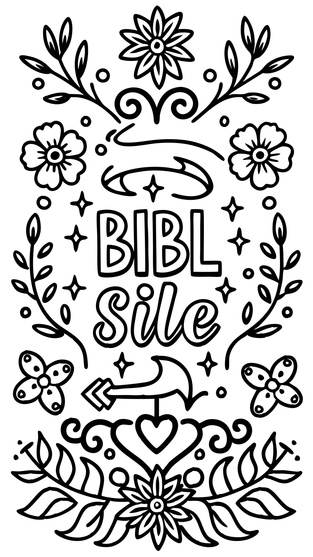 coloriages de vers de la Bible gratuite